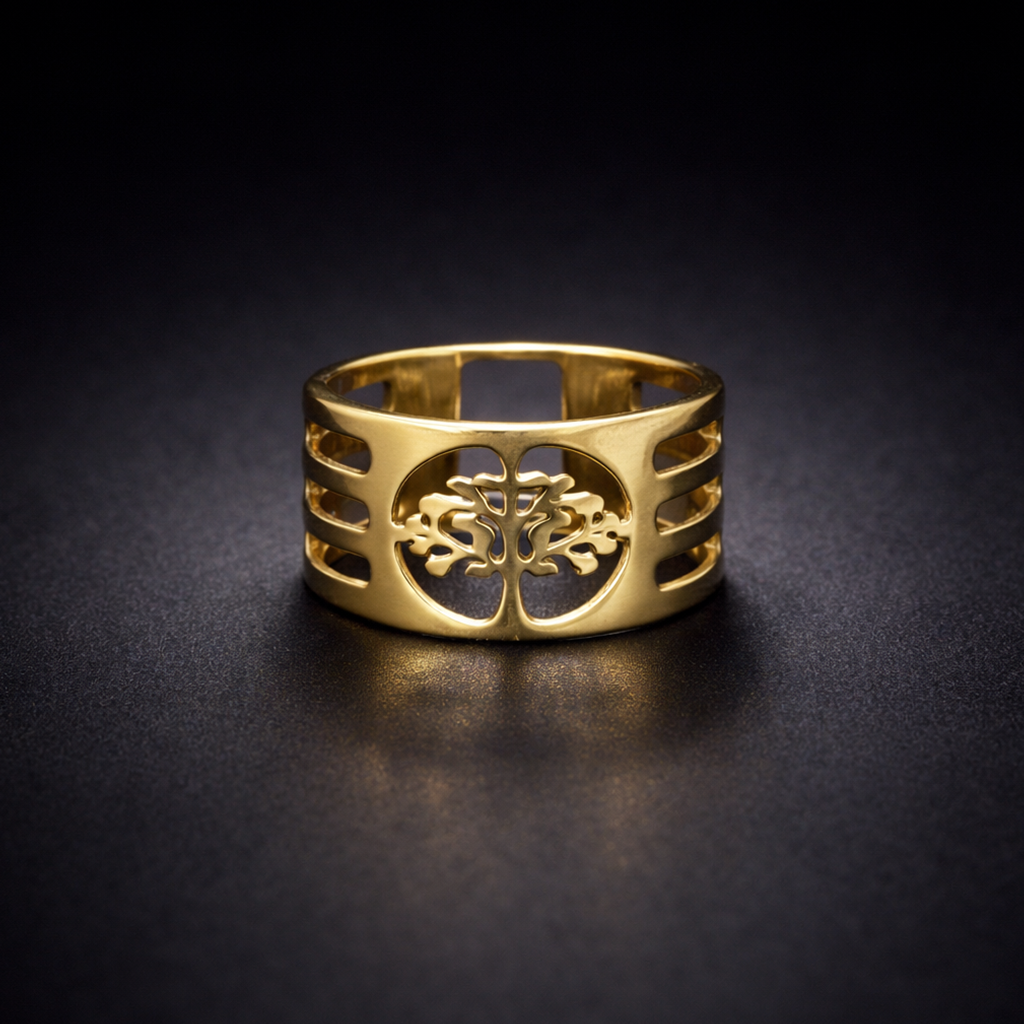 Złoty pierścionek "Drzewo Życia"