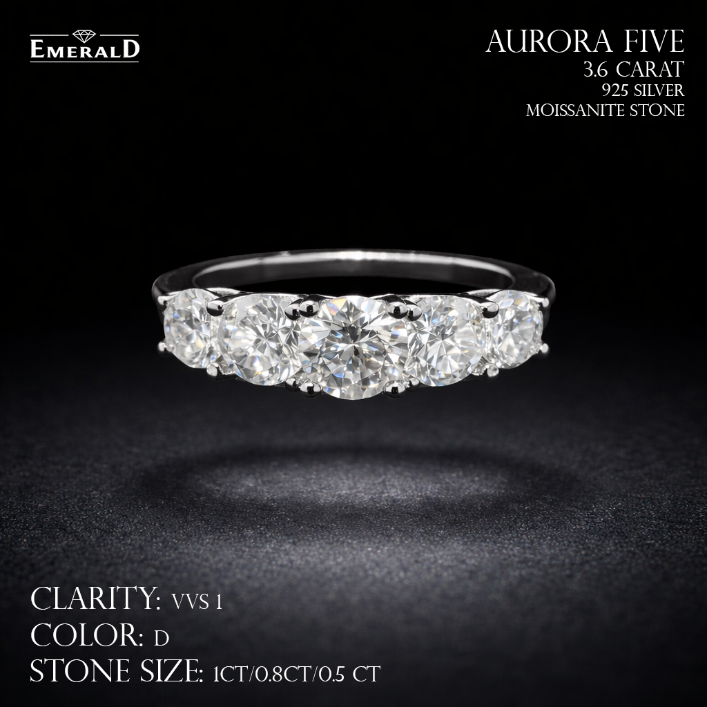 Pierścionek Aurora Five